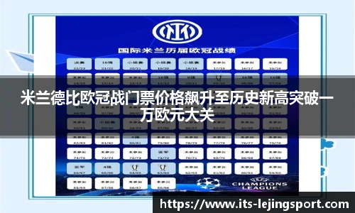 米兰德比欧冠战门票价格飙升至历史新高突破一万欧元大关